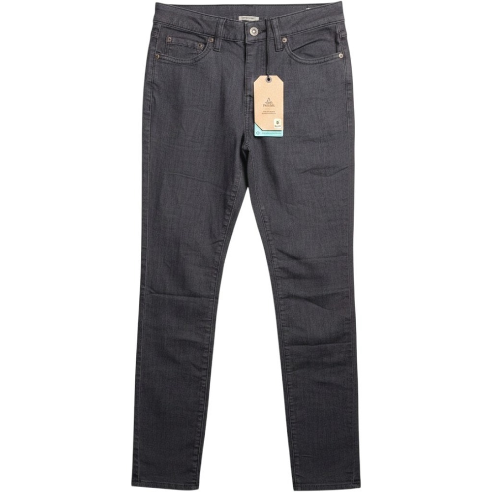 Prana Womens Kayla High Rise Jeans 0 Grey Denim Solid Sustainable Stretch